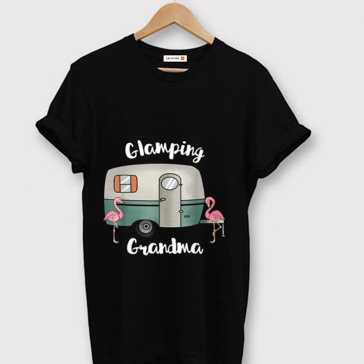 Official Glamping Grandma Camping RV Flamingos shirt 1 - Official Glamping Grandma Camping RV Flamingos shirt