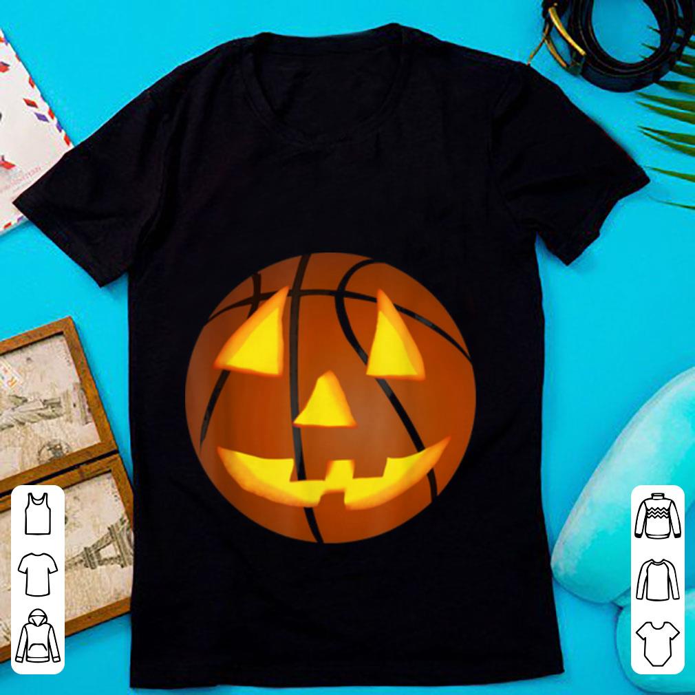 Official Halloween Basketball Pumpkin Face Funny Jack o lantern shirt 1 - Official Halloween Basketball Pumpkin Face Funny Jack-o'-lantern shirt