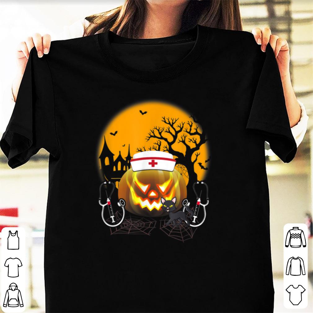 Official Nurse Costume Halloween Stethoscope Pumpkin shirt 1 - Official Nurse Costume Halloween Stethoscope Pumpkin shirt