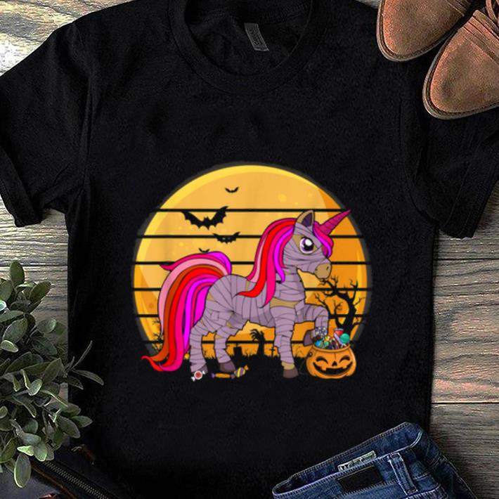 Official Unicorn Skeleton With Candy Pumpkin Halloween Gifts shirt 1 - Official Unicorn Skeleton With Candy Pumpkin Halloween Gifts shirt