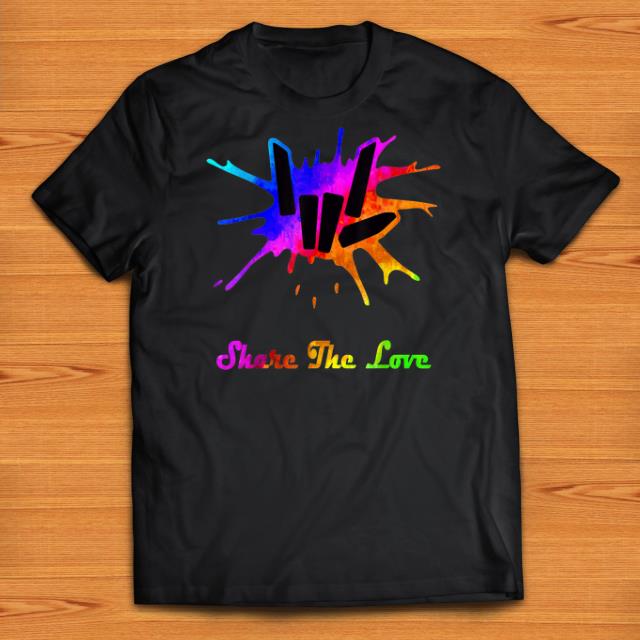 Official Water Color Share The Love Cute Fingers shirts 1 - Official Water Color Share The Love Cute Fingers shirts