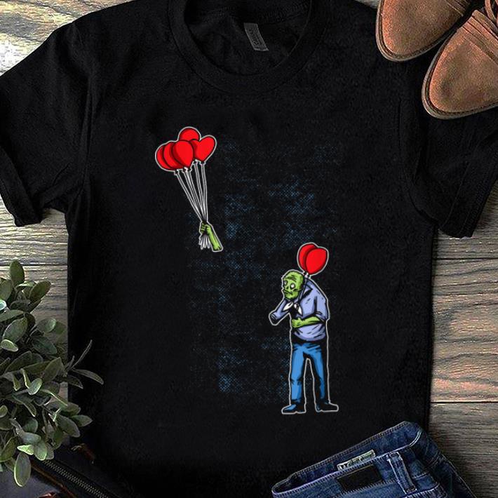 Official Zombie Red Balloon arm flys creepy Halloween shirt 1 - Official Zombie Red Balloon arm flys creepy Halloween shirt