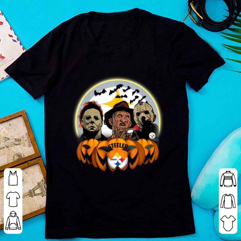 Original Halloween Pittsburgh Steelers Jason Leatherface Freddy shirt 1 - Original Halloween Pittsburgh Steelers Jason Leatherface Freddy shirt