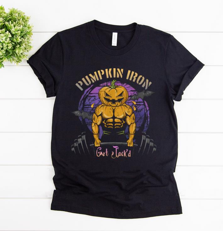 Original Mens Halloween Gym Workout Pumpkin Iron shirt 1 - Original Mens Halloween Gym Workout Pumpkin Iron shirt
