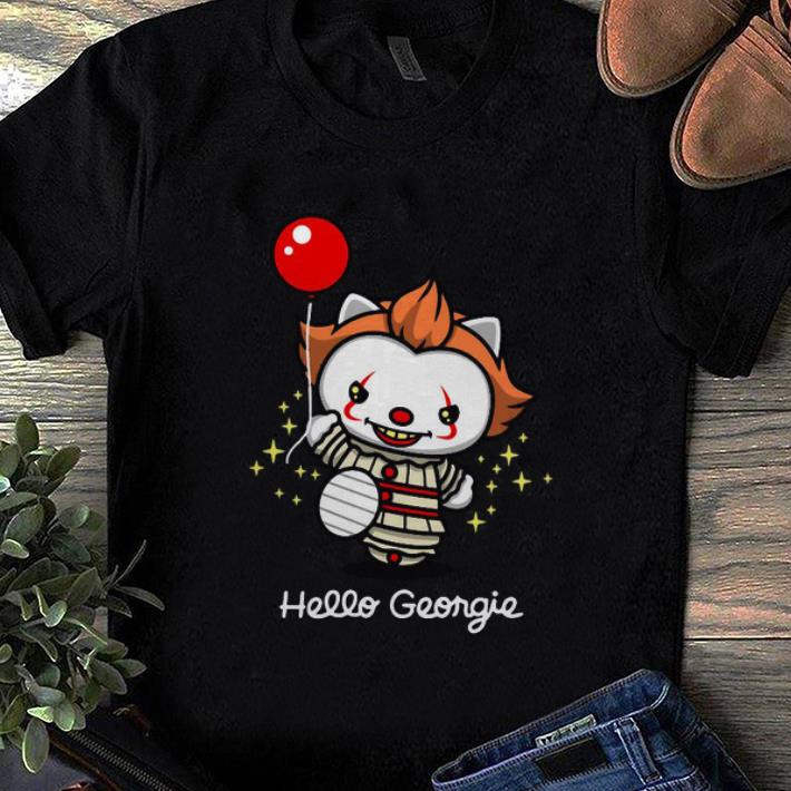 Original Pennywise IT Cat Hello Georgie shirt 1 1 - Original Pennywise IT Cat Hello Georgie shirt