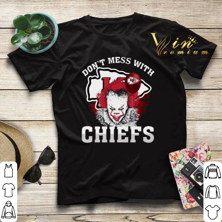 Pennywise IT don t mess with Kansas City Chiefs Halloween shirt 4 - Pennywise IT don't mess with Kansas City Chiefs Halloween shirt