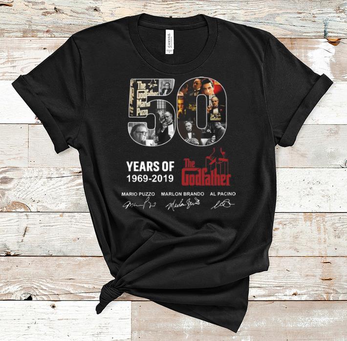 Premium 50 Years Of The Godfather 1969 2019 Signatures shirt 1 - Premium 50 Years Of The Godfather 1969-2019 Signatures shirt