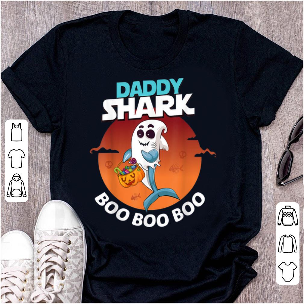 Premium Daddy Shark Boo Boo Boo Shark Ghost Halloween shirt 1 - Premium Daddy Shark Boo Boo Boo Shark Ghost Halloween shirt