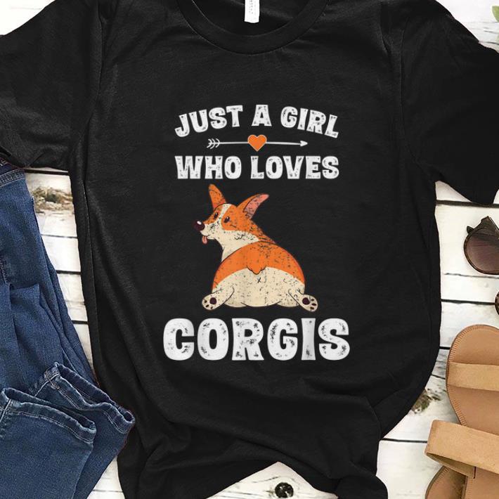 Premium Just A Girl Who Loves Corgis shirt 1 - Premium Just A Girl Who Loves Corgis shirt