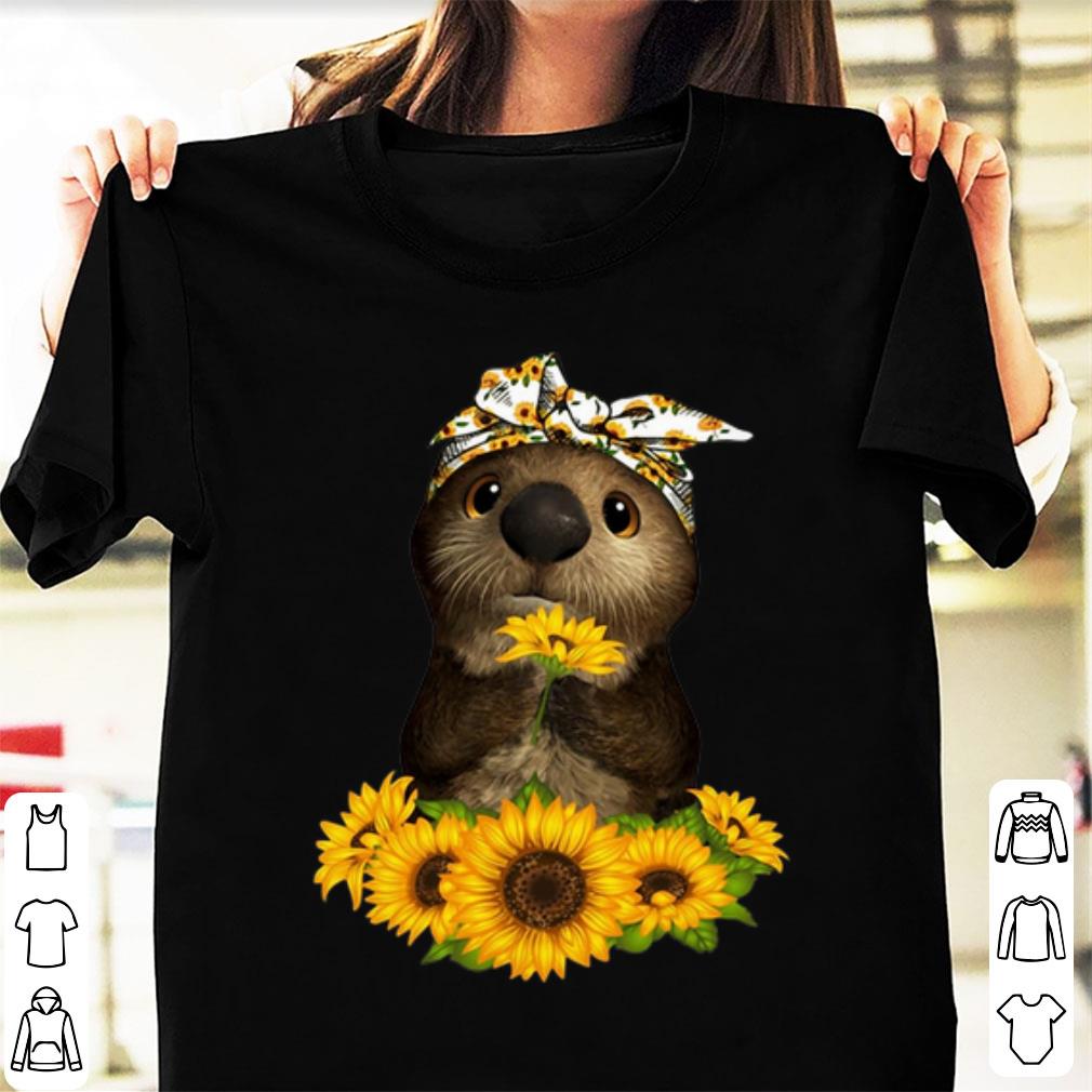 Premium Otter Sunflowers shirt 1 - Premium Otter Sunflowers shirt