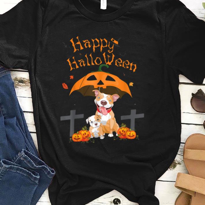 Premium Pitbull Happy Halloween Pumpkin shirt 1 - Premium Pitbull Happy Halloween Pumpkin shirt