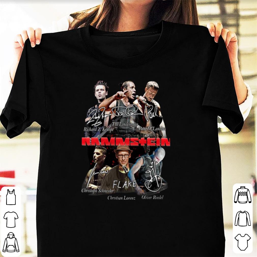 Premium Rammstein Flake Signatures shirt 1 - Premium Rammstein Flake Signatures shirt
