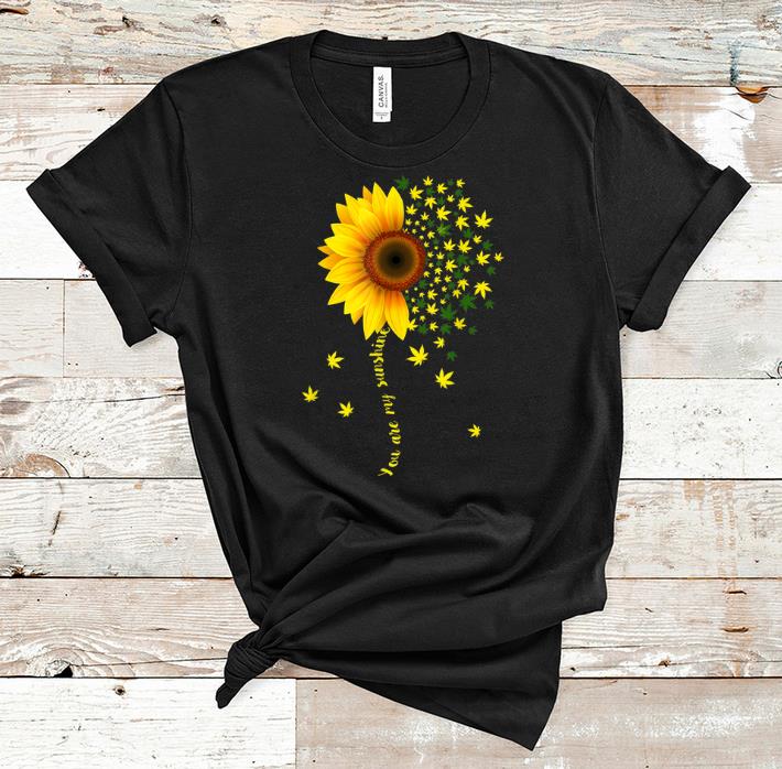 Premium Sunflower Cannabis Weed Leaf Lover Marijuana shirt 1 - Premium Sunflower Cannabis Weed Leaf Lover Marijuana shirt