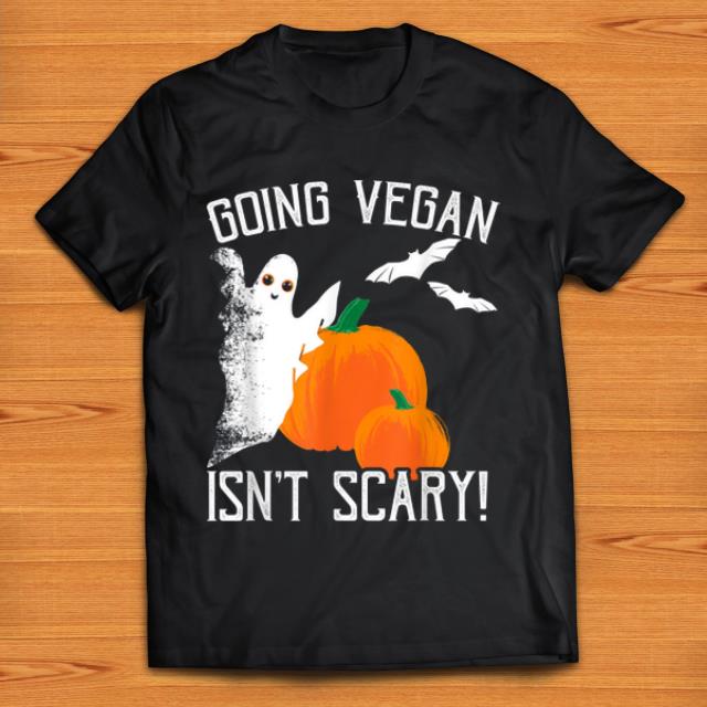 Premium Vegan Halloween Going Vegan Isn t Scary Ghost shirt 1 - Premium Vegan Halloween Going Vegan Isn't Scary Ghost shirt