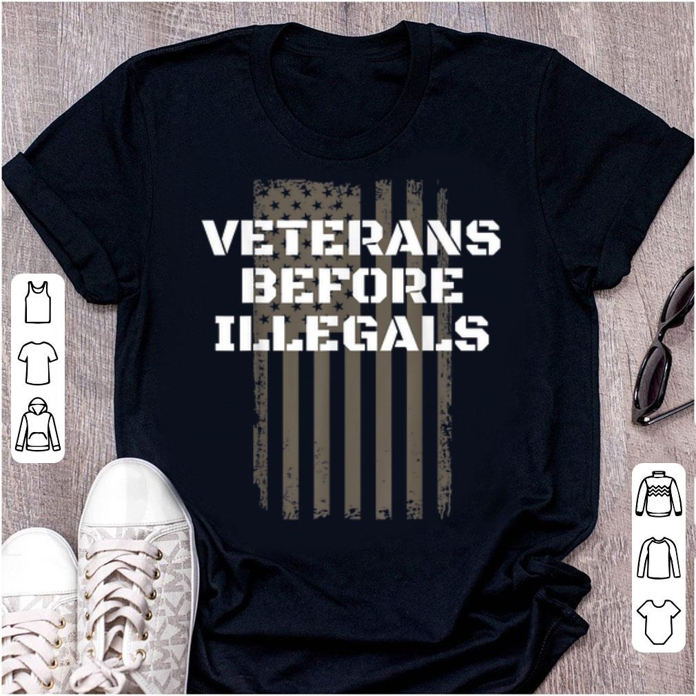 Premium Veterans Before Illegals Proud American shirt 1 - Premium Veterans Before Illegals Proud American shirt