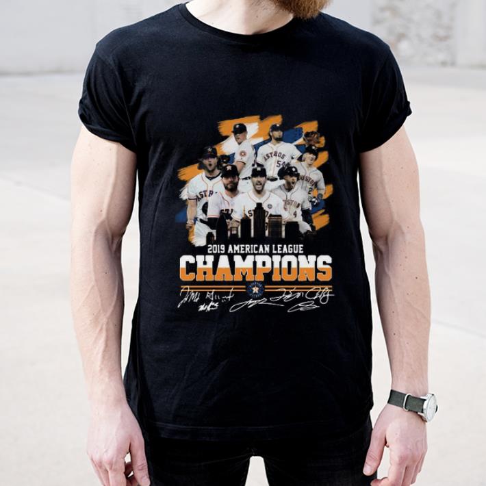 Awesome American League Champions Houston Astros 2019 Signatures shirt 4 - Awesome American League Champions Houston Astros 2019 Signatures shirt