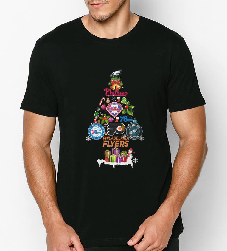 Awesome Christmas Tree Philadelphia Flyers shirt 4 1 - Awesome Christmas Tree Philadelphia Flyers shirt