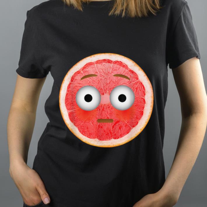 Awesome Grapefruit Slice Emoji Lovers Flushed Face Halloween Costume shirt 4 - Awesome Grapefruit Slice Emoji Lovers Flushed Face Halloween Costume shirt