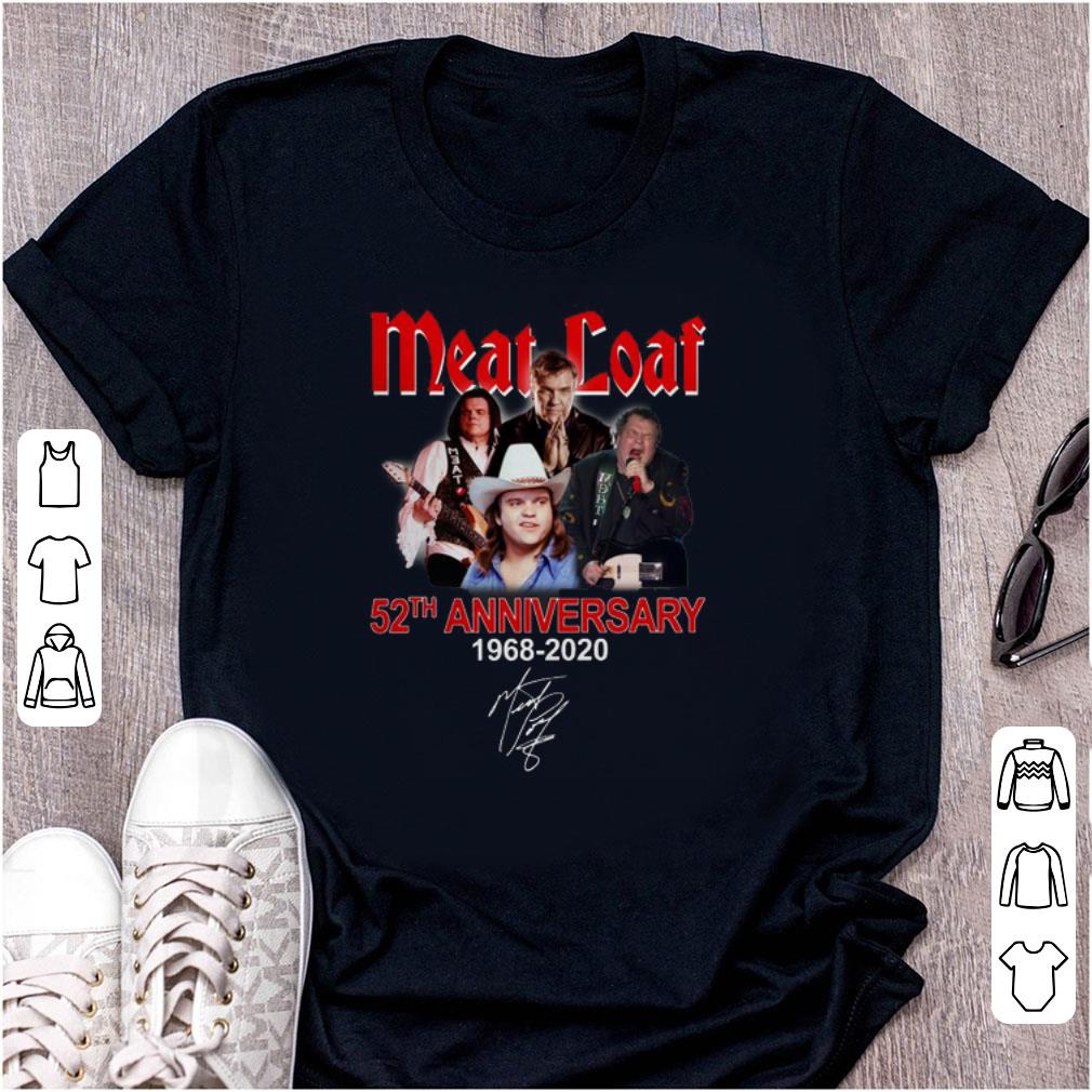 Awesome Meat Loaf 52th Anniversary 1968 2020 Signature shirt 1 - Awesome Meat Loaf 52th Anniversary 1968-2020 Signature shirt