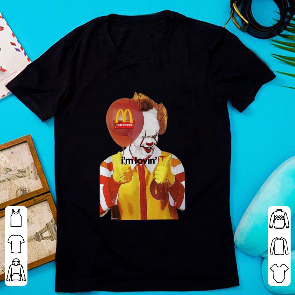 Awesome Pennywise It I m Lovin Halloween McDonald s shirt 1 - Awesome Pennywise It I’m Lovin’ Halloween McDonald's shirt