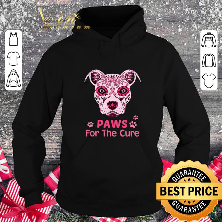 Awesome Pitbull Paws For The Cure Breast Cancer Awareness shirt Awesome Pitbull Paws For The Cure Breast Cancer Awareness shirt 4 - Awesome Pitbull Paws For The Cure Breast Cancer Awareness shirt