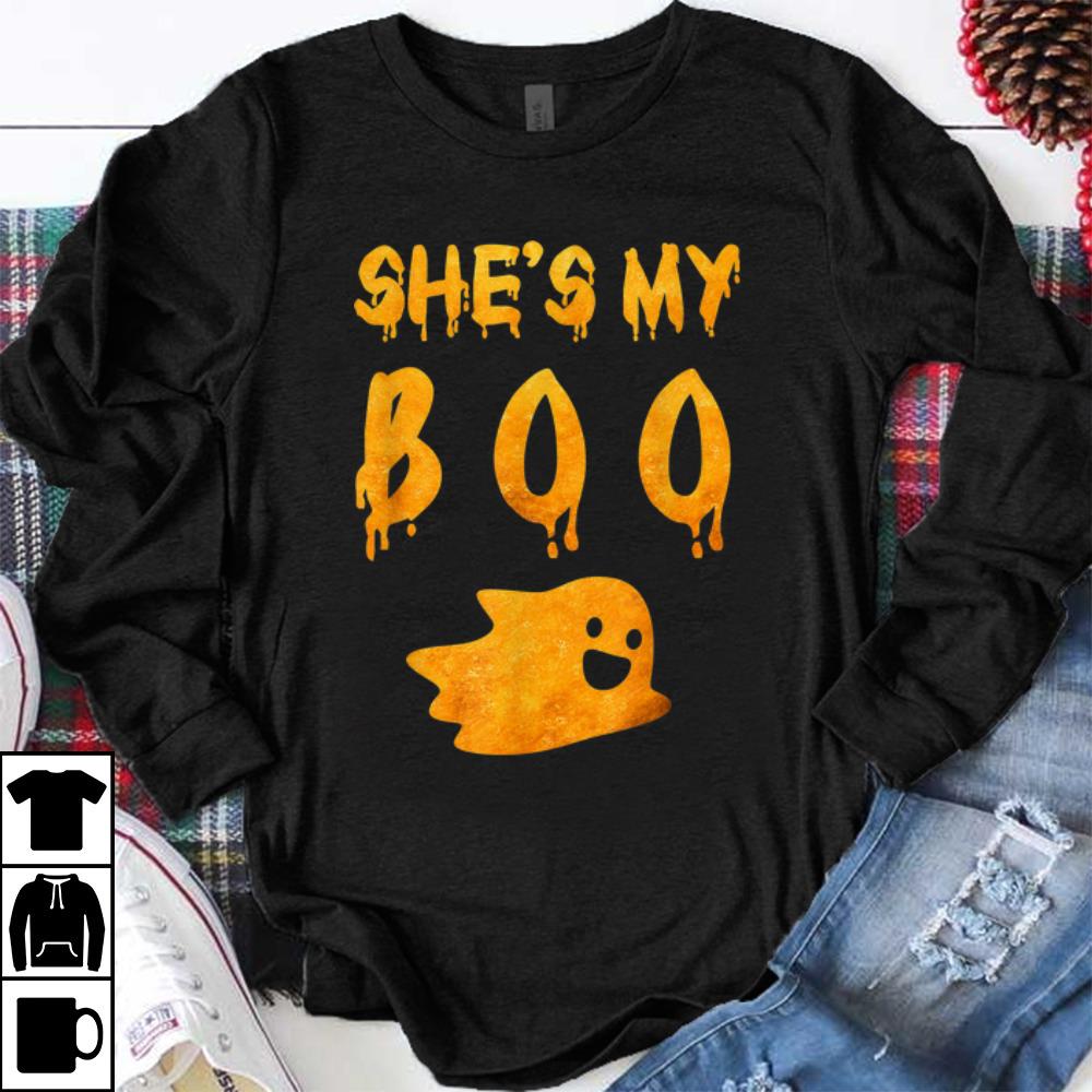 Awesome She s My Boo Funny Couples Halloween Costume Matching Family shirt 1 - Awesome She's My Boo Funny Couples Halloween Costume Matching Family shirt