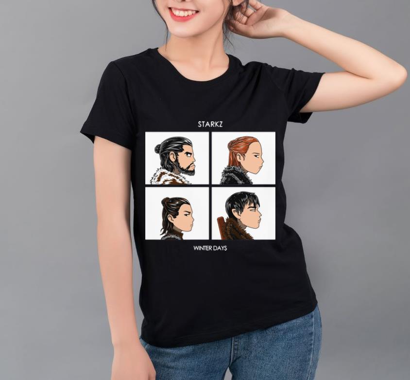 Awesome Starkz Jon Snow Sansa Stark Arya Stark Bran Stark Winter Days GOT shirt 4 - Awesome Starkz Jon Snow Sansa Stark Arya Stark Bran Stark Winter Days GOT shirt