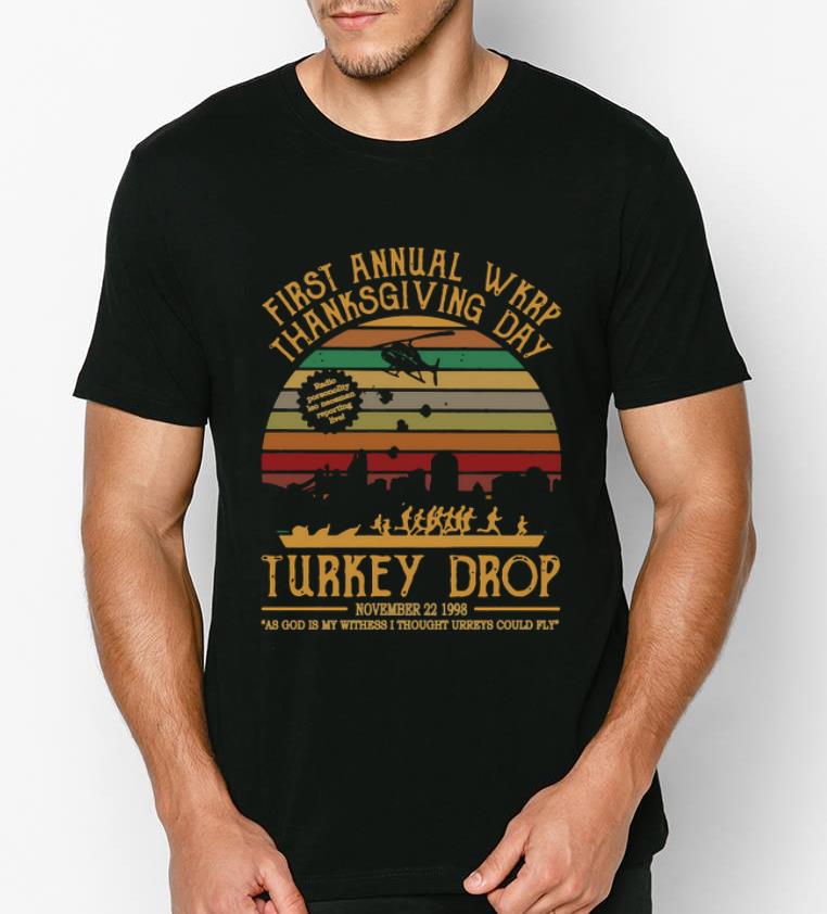 Awesome Vintage First Annual Wkrp Thanksgiving Day Turkey Drop shirt 4 - Awesome Vintage First Annual Wkrp Thanksgiving Day Turkey Drop shirt