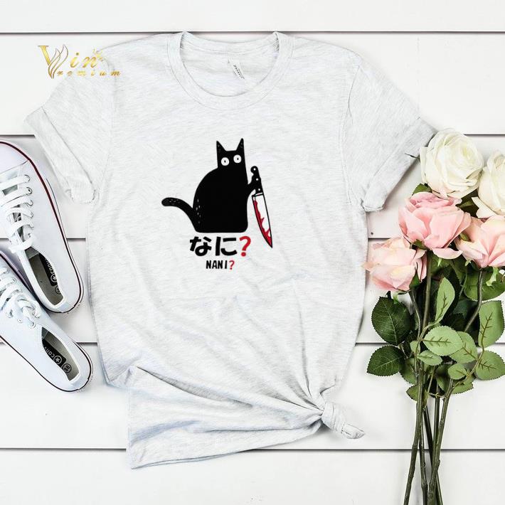 Cat nani black cat with knife shirt sweater 4 - Cat nani black cat with knife shirt sweater
