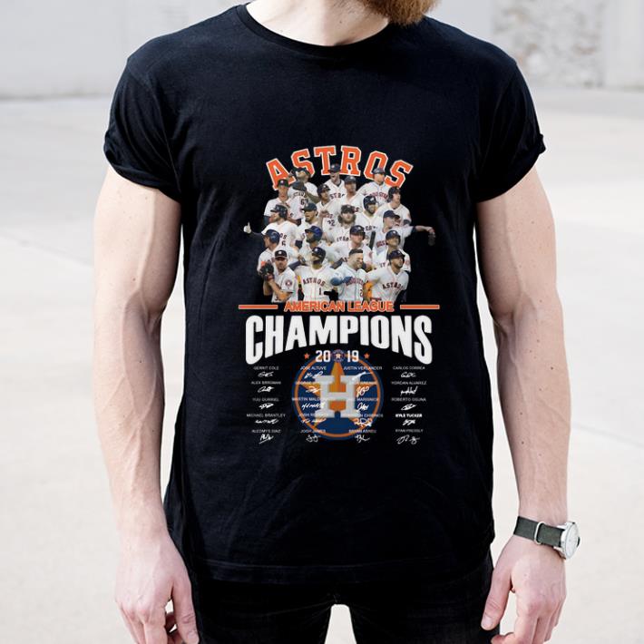 Funny American League Champions 2019 Houston Astros signatures shirt 4 - Funny American League Champions 2019 Houston Astros signatures shirt