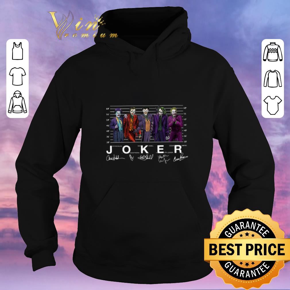 Funny Signatures Joaquin Phoenix Joker Jack Nicholson Mark Hamill Heath Ledger Cesar Romero shirt 4 - Funny Signatures Joaquin Phoenix Joker Jack Nicholson Mark Hamill Heath Ledger Cesar Romero shirt