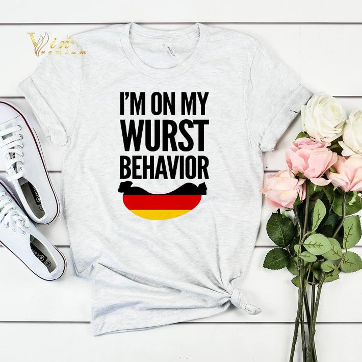 German flag sausage I'm on my wurst behavior shirt sweater German flag sausage I m on my wurst behavior shirt sweater 4 - German flag sausage I'm on my wurst behavior shirt sweater