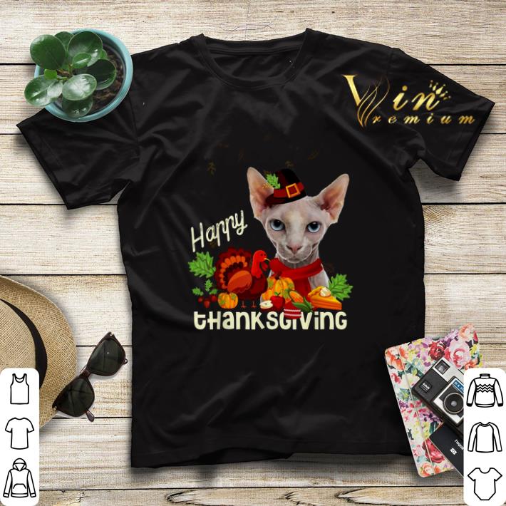 Happy Thanksgiving Pilgrim Sphynx Cat shirt sweater 4 - Happy Thanksgiving Pilgrim Sphynx Cat shirt sweater