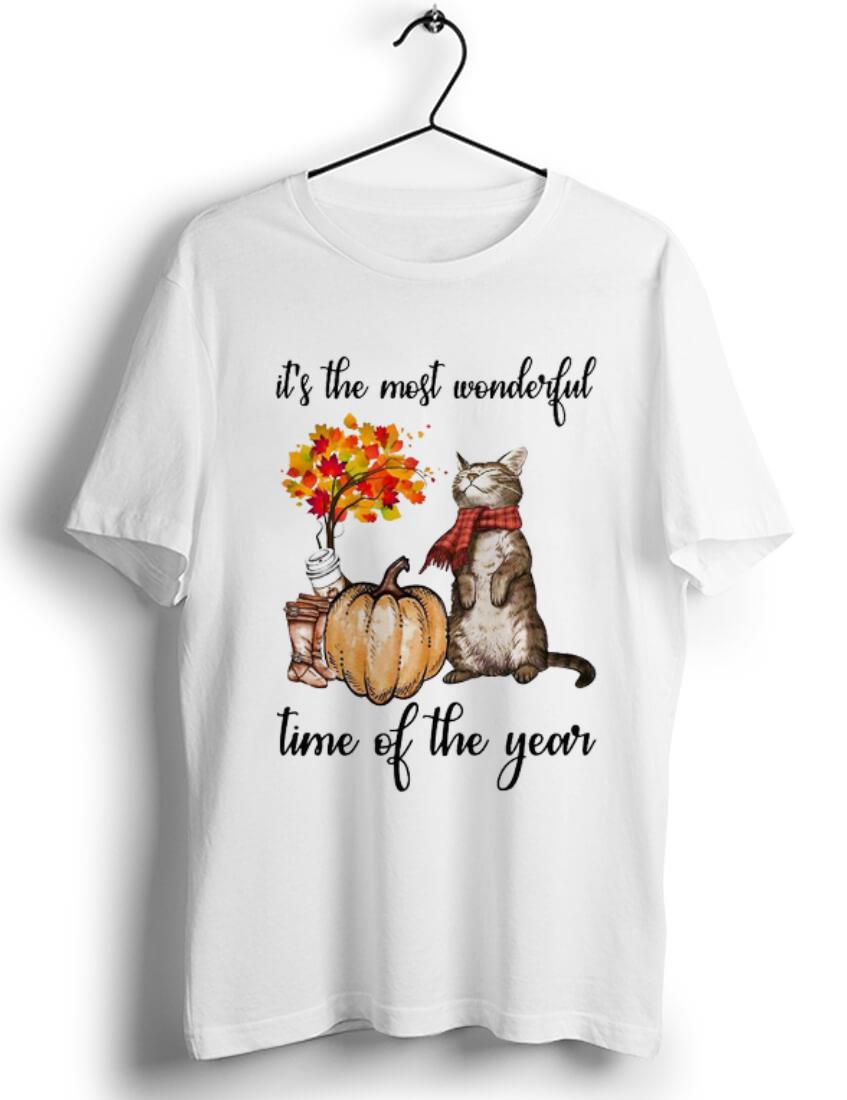 Hot Autumn Cats It s The Most Wonderful Time Of The Year shirt 1 - Hot Autumn Cats It's The Most Wonderful Time Of The Year shirt