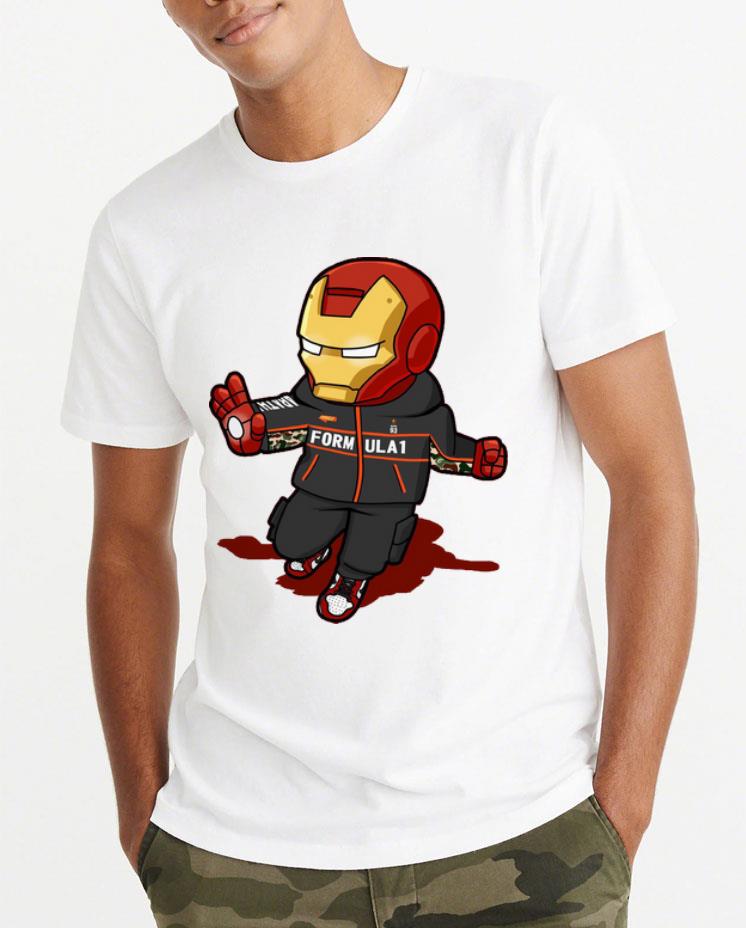 Hot Chibi Iron Man FORMULA 1 Nike Avengers shirt 4 1 - Hot Chibi Iron Man FORMULA 1 Nike Avengers shirt