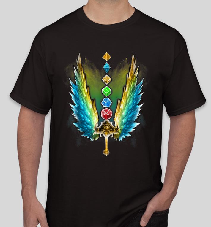 Hot Dice Set Sword D20 Polyhedral RPG Gamer shirt 4 - Hot Dice Set Sword D20 Polyhedral RPG Gamer shirt
