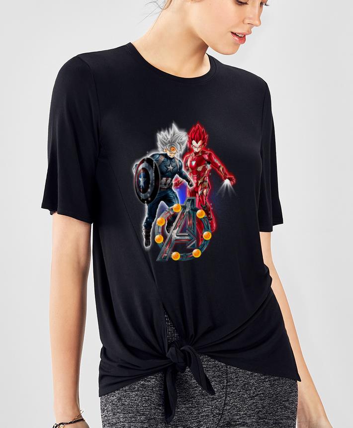 Hot Goku Ultra Instinct and Vegeta Super Saiyan God Avengers Endgame shirt 4 - Hot Goku Ultra Instinct and Vegeta Super Saiyan God Avengers Endgame shirt