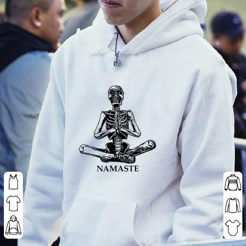 Hot Halloween Yoga Lotus Position Namaste Skeleton Gift shirt 4 - Hot Halloween Yoga Lotus Position Namaste Skeleton Gift shirt