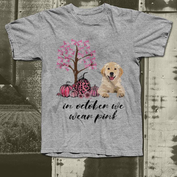 Hot In October We Wear Pink Breast Cancer Awareness Dog Lover shirt 4 - Hot In October We Wear Pink Breast Cancer Awareness Dog Lover shirt