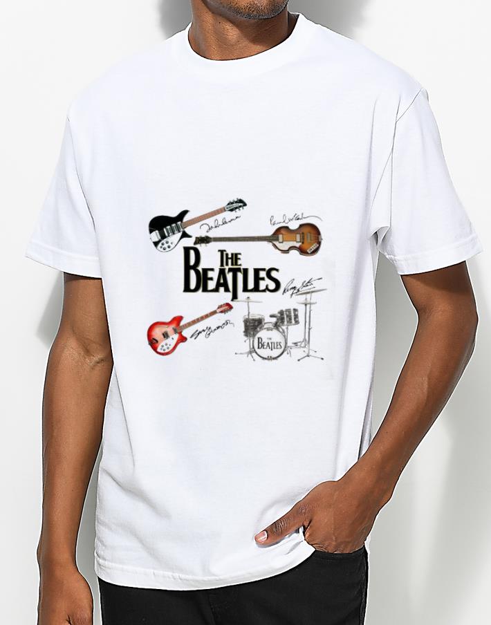 Hot Instrument The Beatles Guitars Signatures shirt 4 - Hot Instrument The Beatles Guitars Signatures shirt
