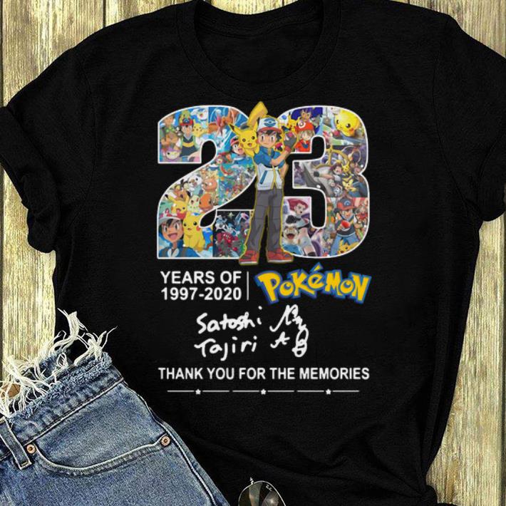 Hot Pokemon 23 Years 1997 2020 Thank You For The Memories shirt 4 - Hot Pokemon 23 Years 1997-2020 Thank You For The Memories shirt