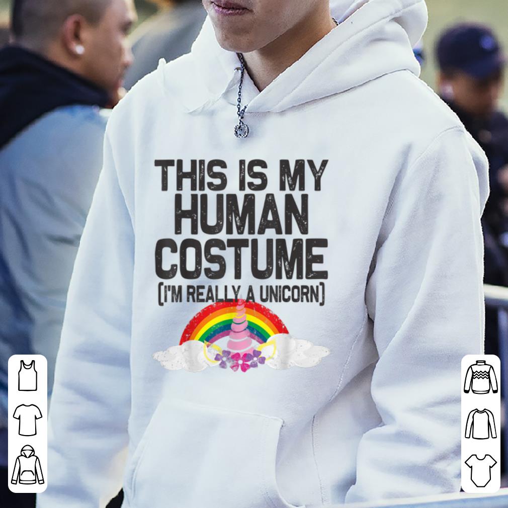 Hot This is my Human Costume I m really a Unicorn Halloween shirt 4 - Hot This is my Human Costume I'm really a Unicorn Halloween shirt