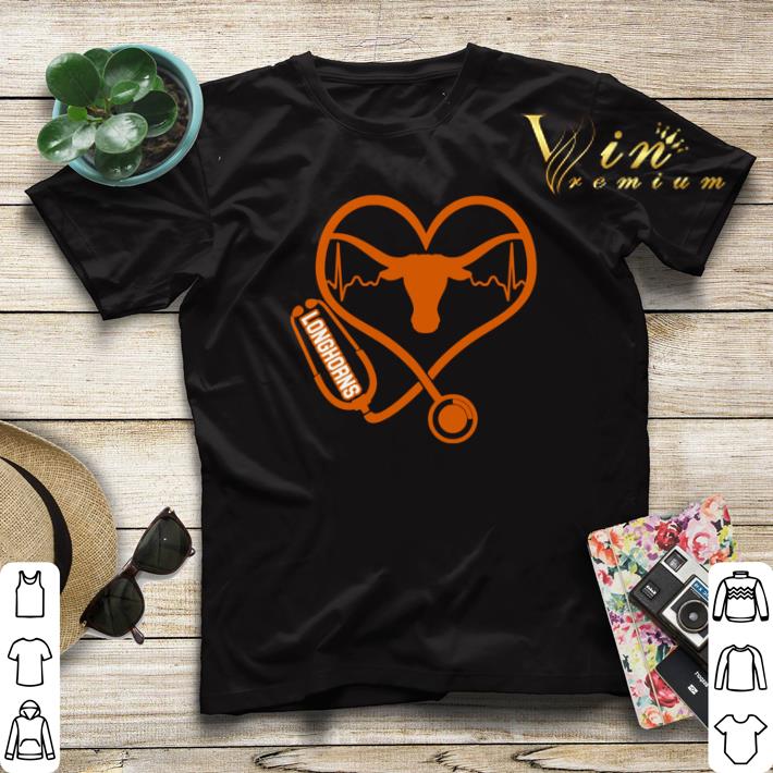 Love Texas Longhorns Stethoscope Heartbeat nurse shirt sweater 4 1 - Love Texas Longhorns Stethoscope Heartbeat nurse shirt sweater
