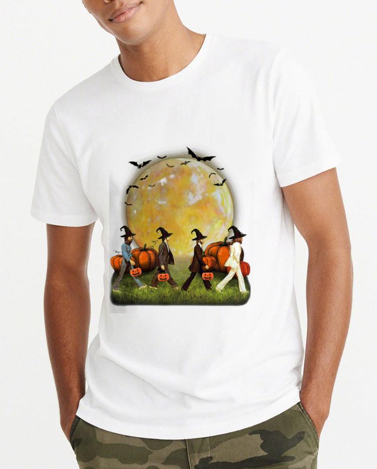 Nice Halloween Moon Pumpkins The Beatles Abbey Road shirt 4 - Nice Halloween Moon Pumpkins The Beatles Abbey Road shirt