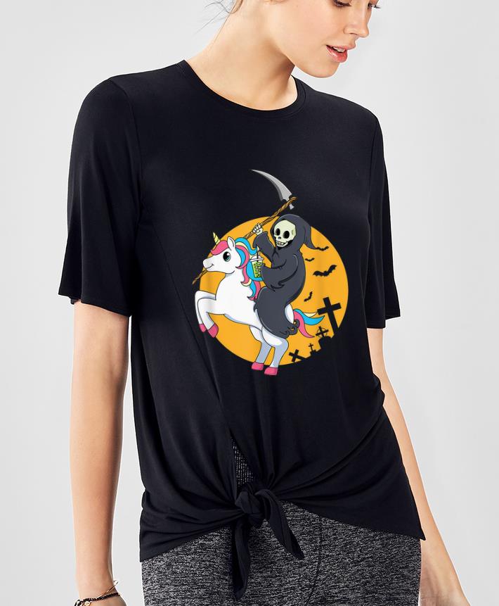 Nice Halloween Unicorn Grim Reaper shirt 4 - Nice Halloween Unicorn & Grim Reaper shirt