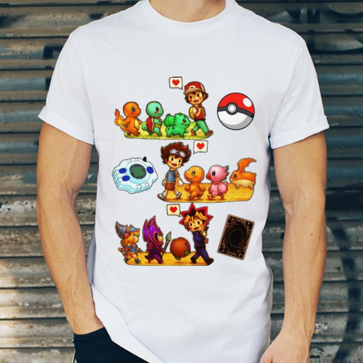 Nice Pokemon Digimon Yugioh Childhood shirt 4 - Nice Pokemon Digimon Yugioh Childhood shirt