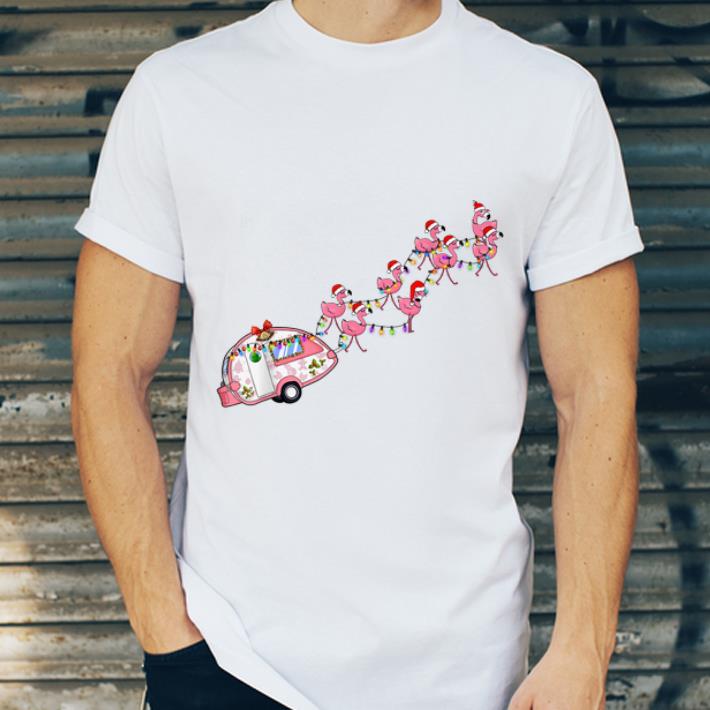Nice Santa Claus Flamingo Camper Christmas shirt 4 - Nice Santa Claus Flamingo Camper Christmas shirt