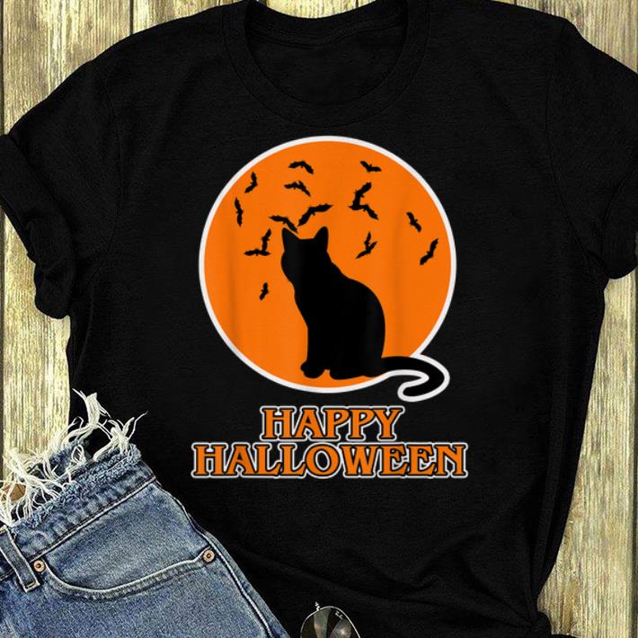 Nice Scary Happy Halloween Black Cat Bats Women Men Kids shirt 4 - Nice Scary Happy Halloween Black Cat Bats Women Men Kids shirt