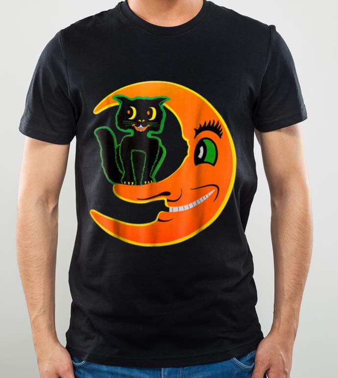 Nice Vintage Halloween Beistle Cat on the Moon Horror Gift shirt 4 - Nice Vintage Halloween Beistle Cat on the Moon Horror Gift shirt