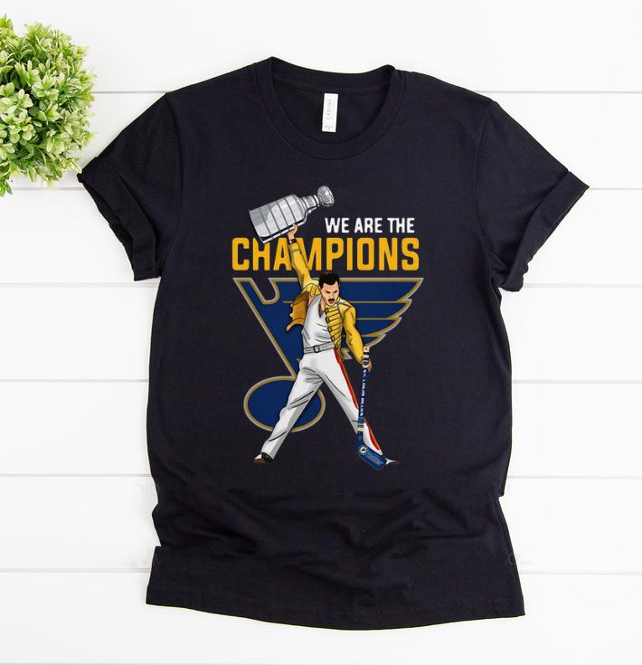 Nice We Are Champions Freddie Mercury St Louis Blues shirt 1 - Nice We Are Champions Freddie Mercury St. Louis Blues shirt